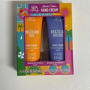 Brazilian Sol & Orchid Hand Cream Set - Orange & Blue